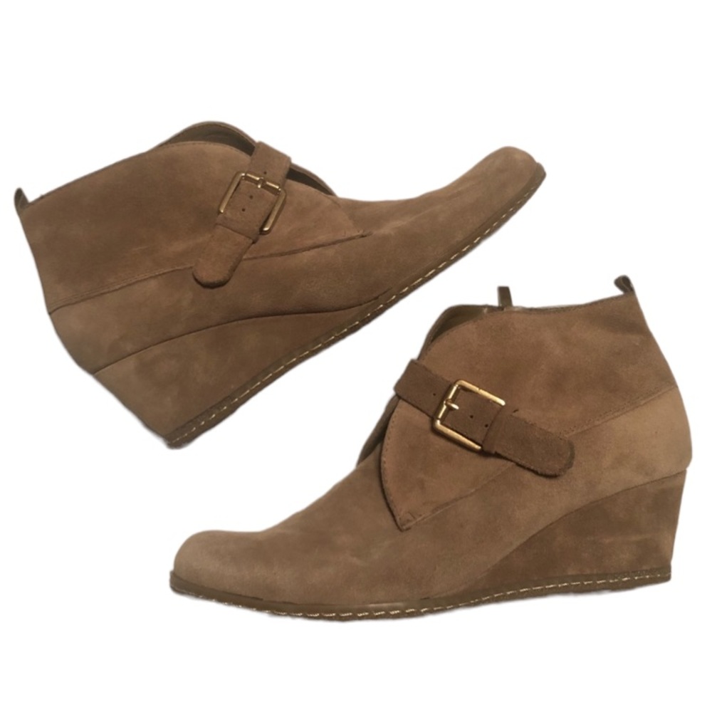 Franco Sarto- Amerosa- Tan Wedge Bootie- Size 8